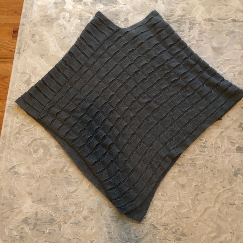 Gray poncho